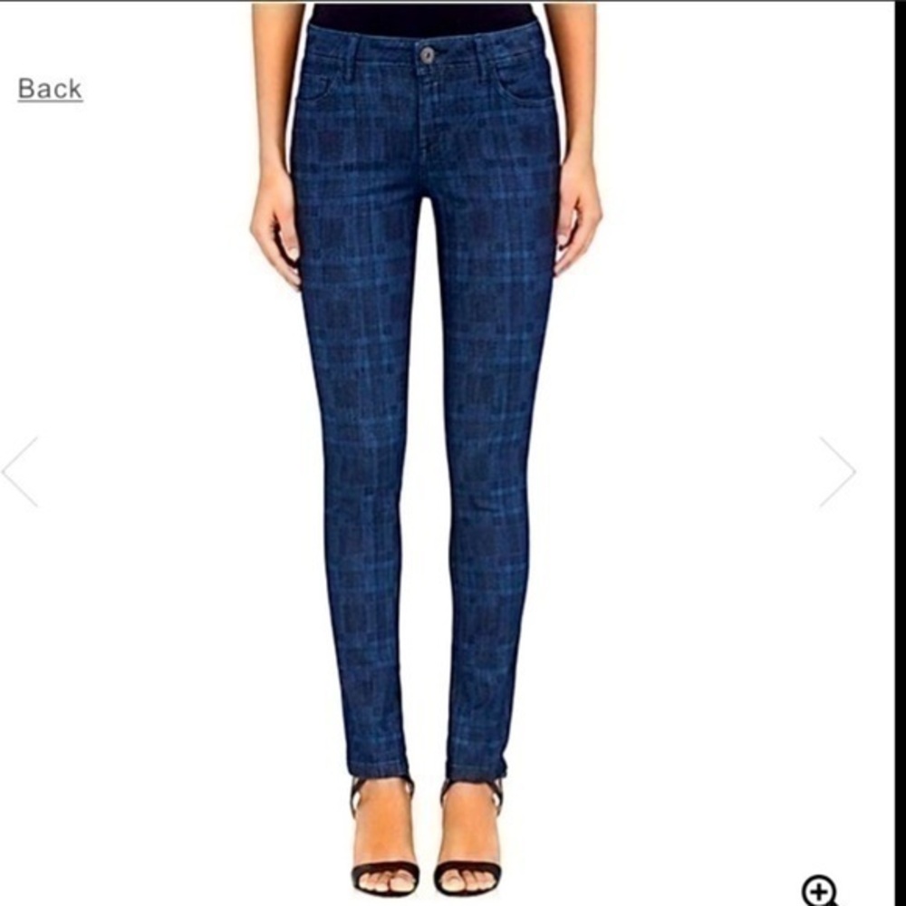DL1961 Florence Instasculpt Plaid Skinny Jeans 24
